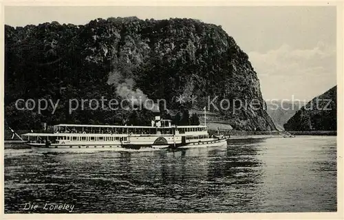 AK / Ansichtskarte Dampfer Seitenrad Loreley  Kat. Schiffe