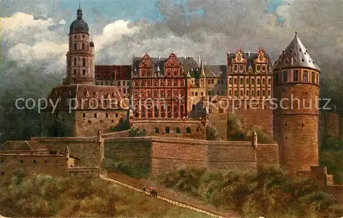 AK / Ansichtskarte Hoffmann Heinrich Heidelberger Schloss vor seiner Zerstoerung 1620 Kat. Kuenstlerkarte