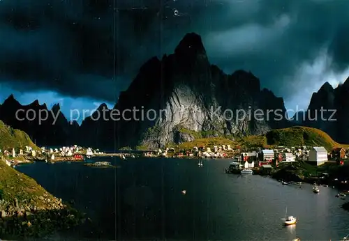 AK / Ansichtskarte Reine Lofoten Panorama