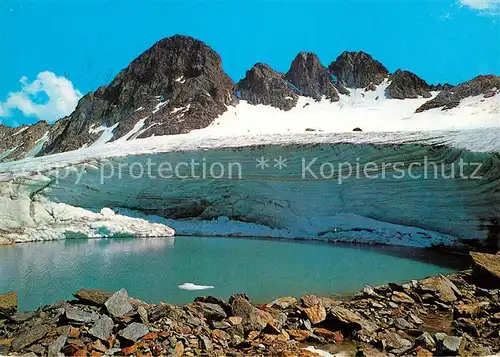 AK / Ansichtskarte Flueelapass Raduenerkoepfe mit Gletscher Kat. Flueela