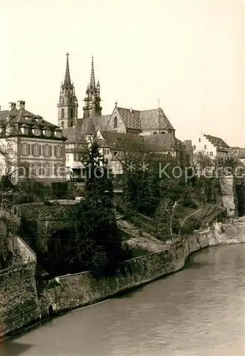 AK / Ansichtskarte Basel BS Teilansicht Kirche Kat. Basel