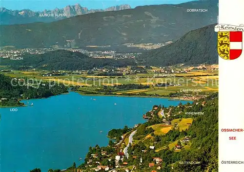 AK / Ansichtskarte Ossiach Ossiachersee Blick von der Gerlitzenstrasse mit Julischen Alpen