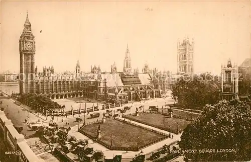 AK / Ansichtskarte London Parliament Square Victoria Tower Clock Tower Valentines Series Kat. City of London