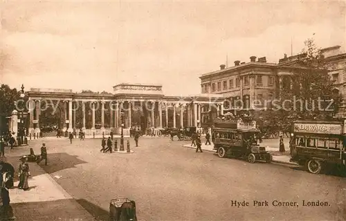 AK / Ansichtskarte London Hyde Park Corner Kat. City of London