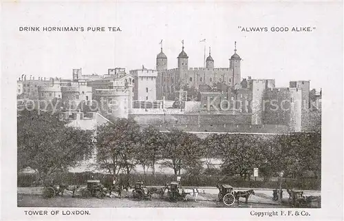 AK / Ansichtskarte London Tower of London Werbung Drink Hornimans Pure Tea Kat. City of London