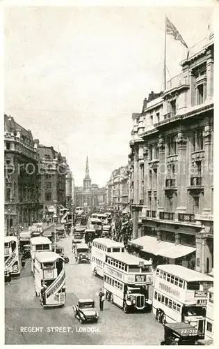 AK / Ansichtskarte London Regent Street Bus Doppeldeckerbus Kat. City of London