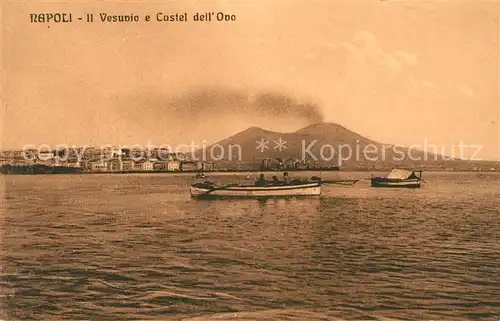 AK / Ansichtskarte Napoli Neapel Vesuvio Castel dell Ovo Kat. Napoli