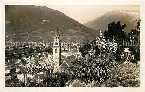 AK / Ansichtskarte Meran Merano Kirche Panorama