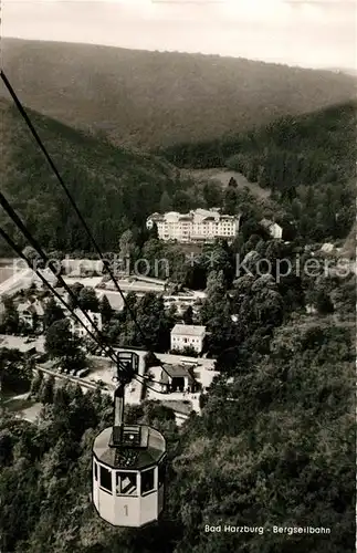 AK / Ansichtskarte Harzburg Bad Hotel Burgberg Bergstation Schwebebahn Kat. Bad Harzburg