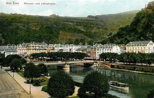 AK / Ansichtskarte Ems Bad Mainzer Lahnstrasse Kat. Bad Ems