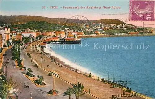 AK / Ansichtskarte Nice Alpes Maritimes Promenade des Anglais et Mont Boron Kat. Nice