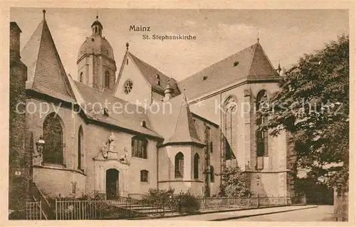 AK / Ansichtskarte Mainz Rhein Stephanskirche