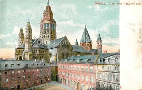 AK / Ansichtskarte Mainz Rhein Dom Leichhof