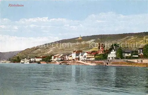 AK / Ansichtskarte Ruedesheim Rhein Panorama Kat. Ruedesheim am Rhein