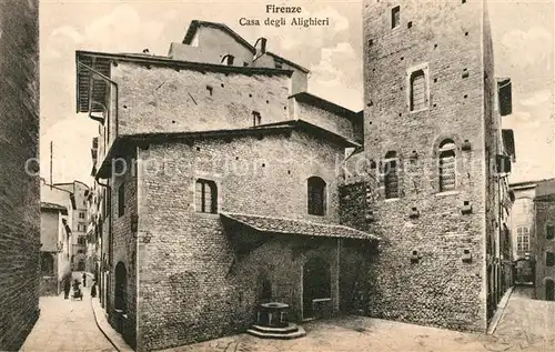 AK / Ansichtskarte Firenze Toscana Casa degli Alighieri Kat. Firenze