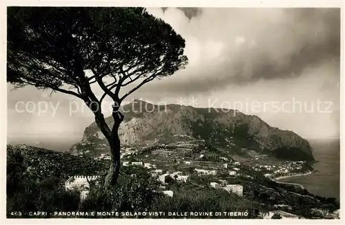 AK / Ansichtskarte Capri Panorama Monte Solario Rovine Tiberio Kat. Golfo di Napoli