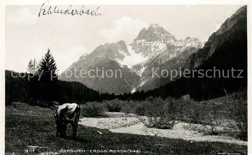 AK / Ansichtskarte Carbonin Schluderbach Croda Rossa