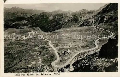 AK / Ansichtskarte Passo Giova Dolomiten Albergo
