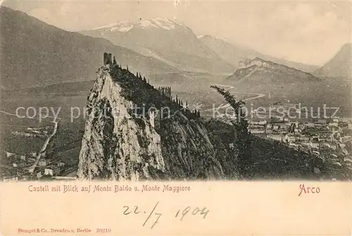 AK / Ansichtskarte Arco Trentino Castell Monte Baldo Monte Maggiore Kat. Italien