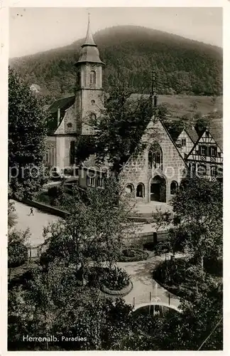 AK / Ansichtskarte Herrenalb Bad Paradies Kirche Kat. Bad Herrenalb