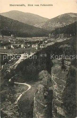 AK / Ansichtskarte Herrenalb Bad Blick vom Falkenstein Panorama Kat. Bad Herrenalb