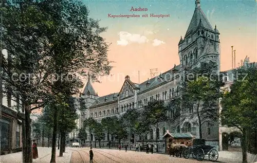 AK / Ansichtskarte Aachen Kapuzinergraben Hauptpost Kat. Aachen