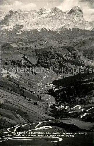 AK / Ansichtskarte Passo Pordoi Strada Dolomitica Kat. Italien