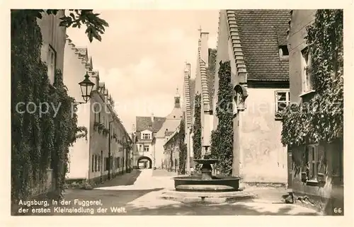 AK / Ansichtskarte Augsburg Fuggerei erste Kleinsiedlung der Welt Kat. Augsburg