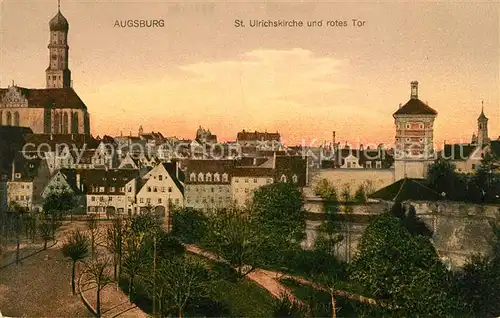 AK / Ansichtskarte Augsburg Sankt Ulrichskirche Rotes Tor Kat. Augsburg