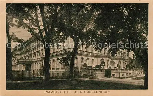 AK / Ansichtskarte Aachen Palasthotel Quellenhof Kat. Aachen