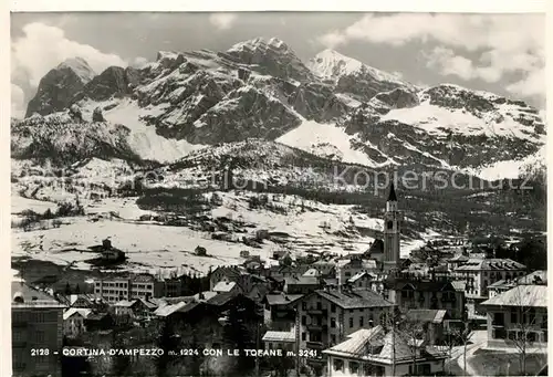 AK / Ansichtskarte Cortina d Ampezzo Con le Tofane Kat. Cortina d Ampezzo