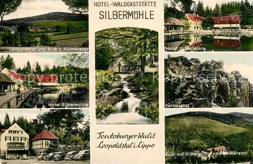 AK / Ansichtskarte Leopoldstal Lippe Velmerstot Hotel Silbermuehle Stuebenbachtal Panorama Kat. Horn Bad Meinberg
