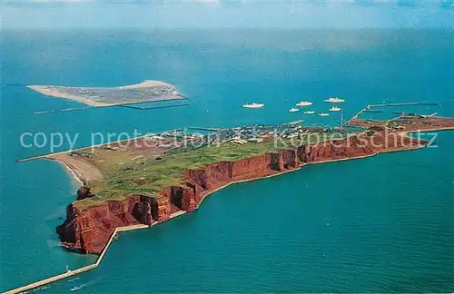 AK / Ansichtskarte Helgoland Insel und Duene Fliegeraufnahme Kat. Helgoland