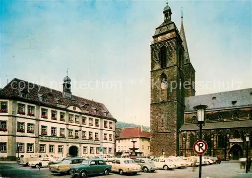 AK / Ansichtskarte Neustadt Weinstrasse Rathaus mit Stiftskirche Kat. Neustadt an der Weinstr.