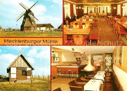 AK / Ansichtskarte Dorf Mecklenburg Gaststaette Mecklenburger Muehle Speisesaal Galerie Bar Kat. Dorf Mecklenburg