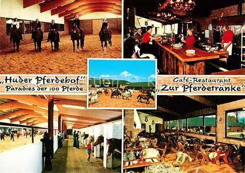 AK / Ansichtskarte Hude Husum Huder Pferdehof Restaurant Zur Pferdetraenke Bar Kat. Hude