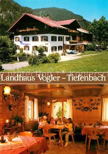 AK / Ansichtskarte Tiefenbach Oberstdorf Landhaus Vogler Gaststube Kat. Oberstdorf