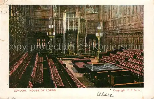 AK / Ansichtskarte London House of Lords Kat. City of London