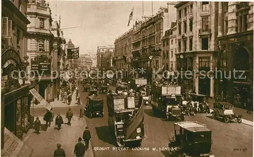 AK / Ansichtskarte London Regent Street looking west Kat. City of London