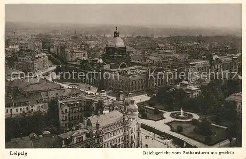 AK / Ansichtskarte Leipzig Reichsgericht vom Rathausturm aus gesehen Kat. Leipzig