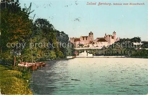 AK / Ansichtskarte Bernburg Saale Schloss vom Kesselbusch Kat. Bernburg