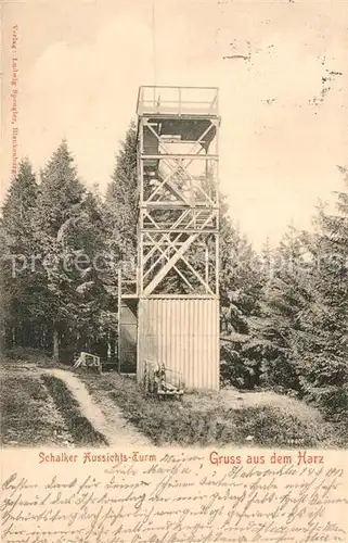 AK / Ansichtskarte Hahnenklee Bockswiese Harz Schalker Aussichtsturm Kat. Goslar