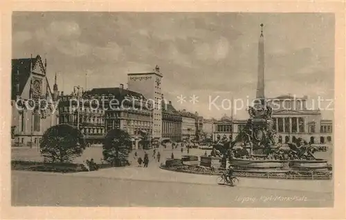 AK / Ansichtskarte Leipzig Karl Marx Platz Mendebrunnen Kat. Leipzig