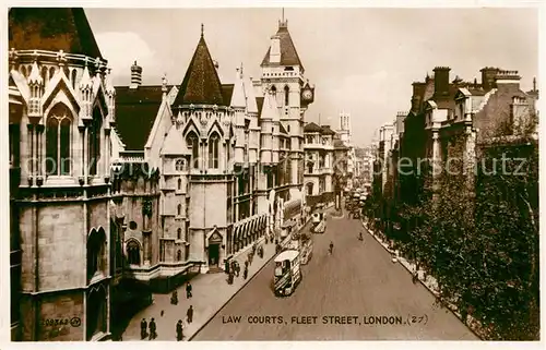 AK / Ansichtskarte London Law Courts Fleet Street Valentines Postcard Kat. City of London