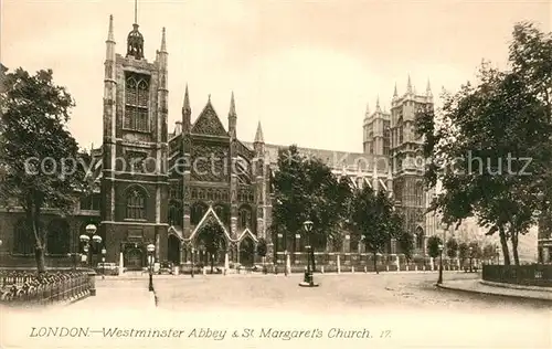 AK / Ansichtskarte London Westminster Abbey and St Margarets Church Kat. City of London