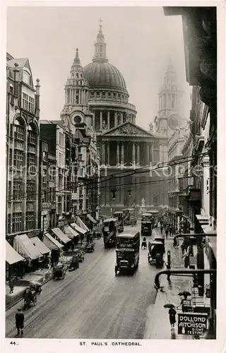 AK / Ansichtskarte London St Pauls Cathedral Bus Doppeldeckerbus Kat. City of London