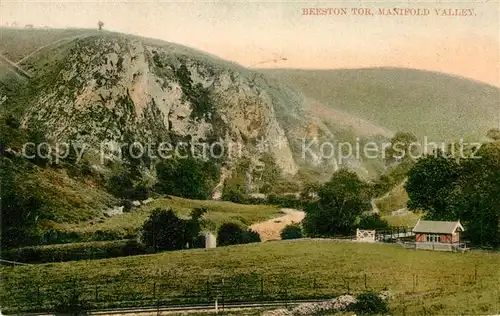 AK / Ansichtskarte Staffordshire Moorlands Beeston Tor Manifold Valley Kat. Staffordshire Moorlands