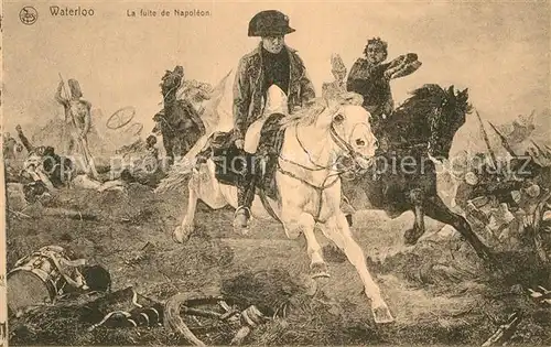 AK / Ansichtskarte Napoleon Bonaparte Waterloo Fuite  Kat. Persoenlichkeiten