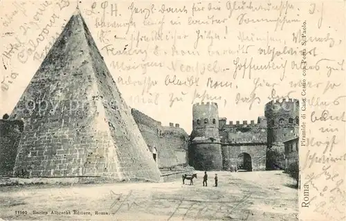 AK / Ansichtskarte Roma Rom Piramide Porta San Paolo Kat. 