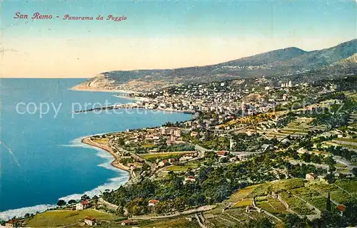 AK / Ansichtskarte San Remo Panorama da Poggio Kat. San Remo